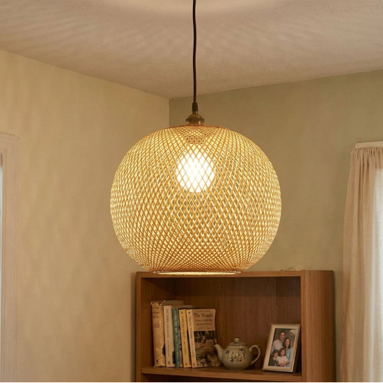 Straw Chandelier Small